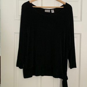 Chicos Black Stretch Sz L